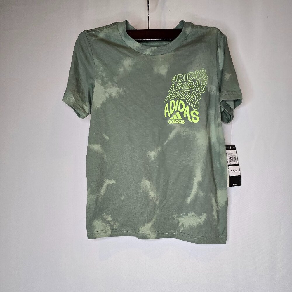 Adidas Allover Print Fluidity Short Sleeve Tee, various sizes, NWT